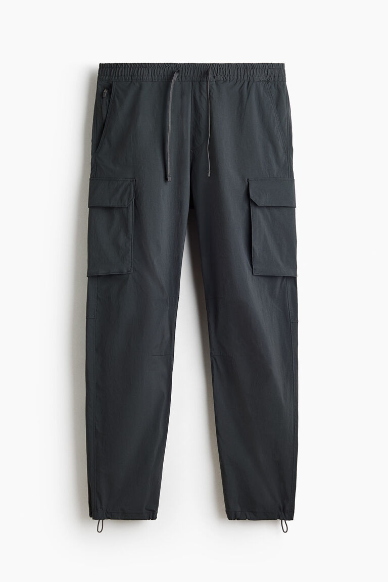 Celana Cargo Pria Utility Parachute - Dark Grey